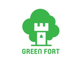 Projekt logo dla firmy GREEN FORT | Projektowanie logo